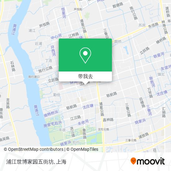 浦江世博家园五街坊地图