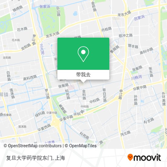 复旦大学药学院东门地图