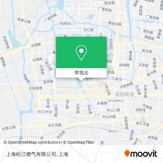 上海松江燃气有限公司地图