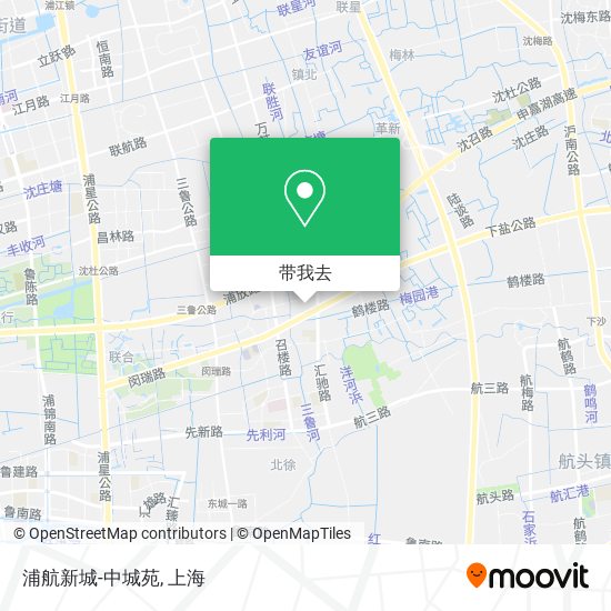 浦航新城-中城苑地图
