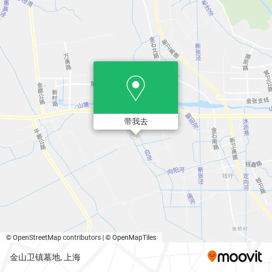 金山卫镇墓地地图