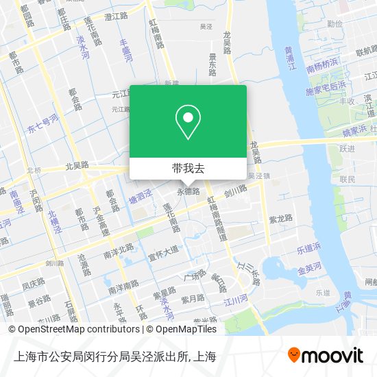 上海市公安局闵行分局吴泾派出所地图