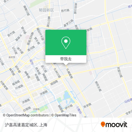 沪嘉高速嘉定城区地图