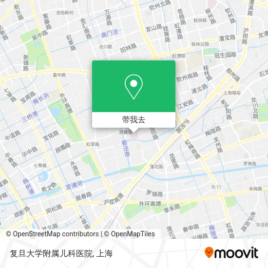 复旦大学附属儿科医院地图