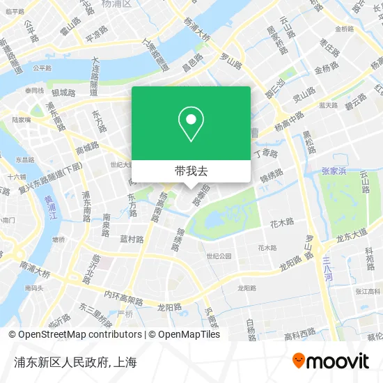 浦东新区人民政府地图