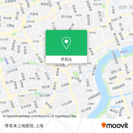 尊客来上海面馆地图