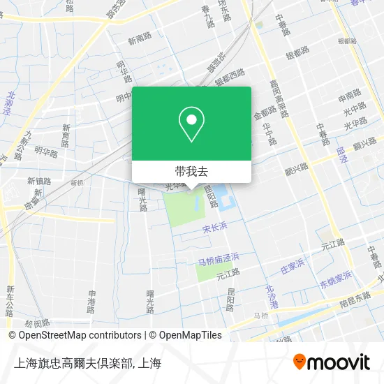 上海旗忠高爾夫倶楽部地图