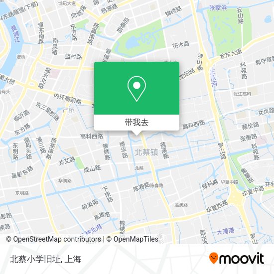北蔡小学旧址地图