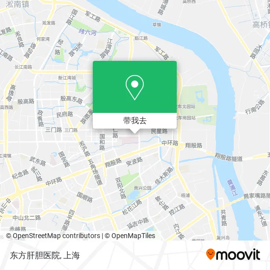 东方肝胆医院地图
