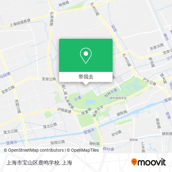 上海市宝山区鹿鸣学校地图