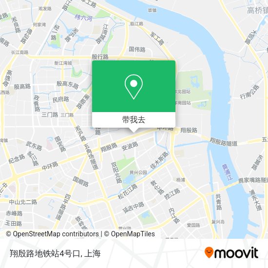 翔殷路地铁站4号口地图