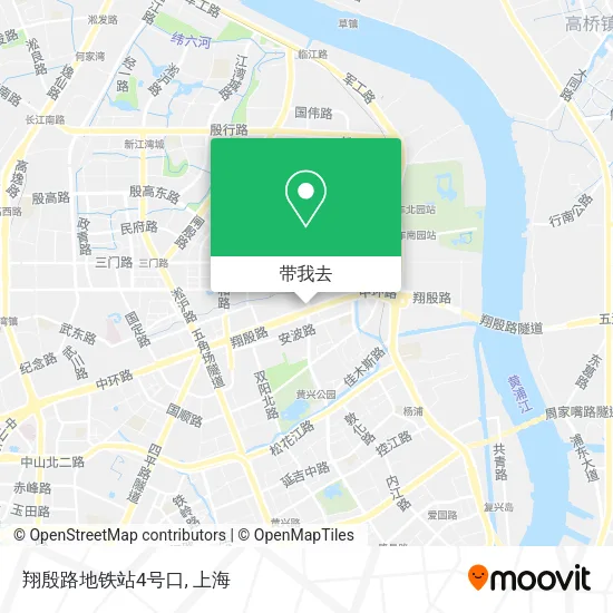 翔殷路地铁站4号口地图