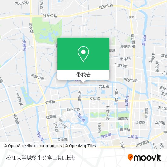 松江大学城學生公寓三期地图