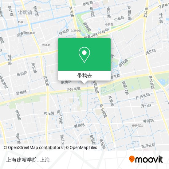 上海建桥学院地图