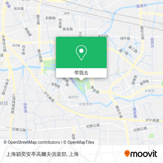 上海穎奕安亭高爾夫倶楽部地图