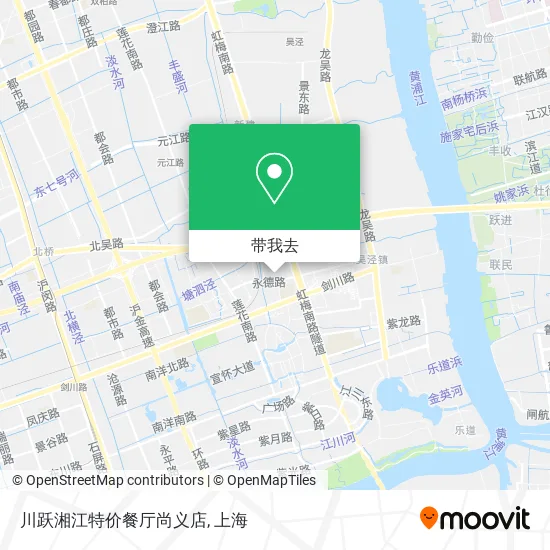 川跃湘江特价餐厅尚义店地图