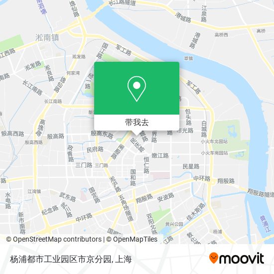 杨浦都市工业园区市京分园地图