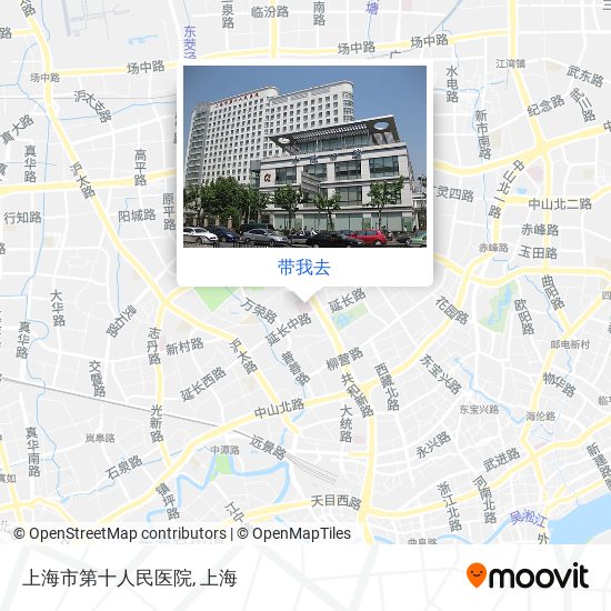 上海市第十人民医院地图