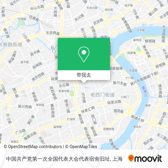 中国共产党第一次全国代表大会代表宿舍旧址地图