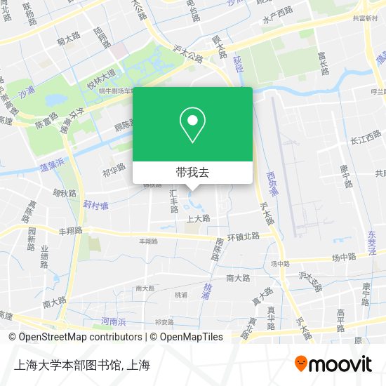 上海大学本部图书馆地图