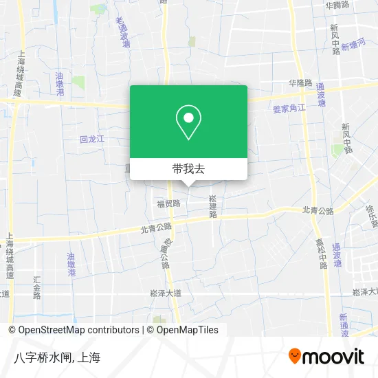 八字桥水闸地图