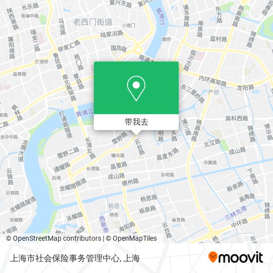 上海市社会保险事务管理中心地图