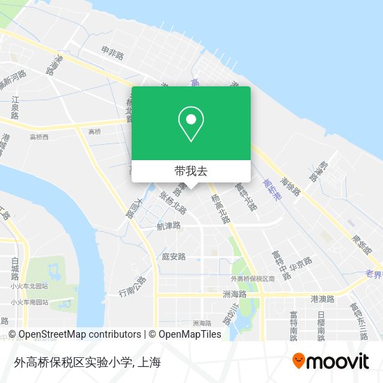 外高桥保税区实验小学地图