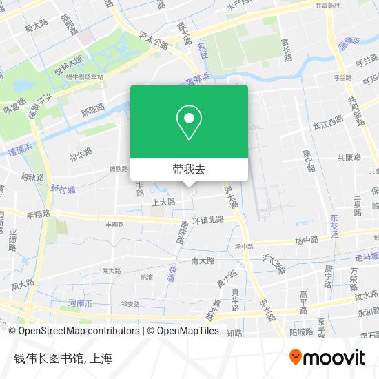 钱伟长图书馆地图