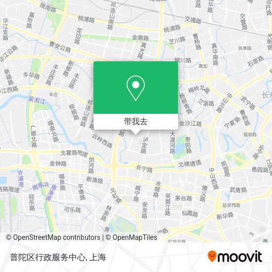 普陀区行政服务中心地图