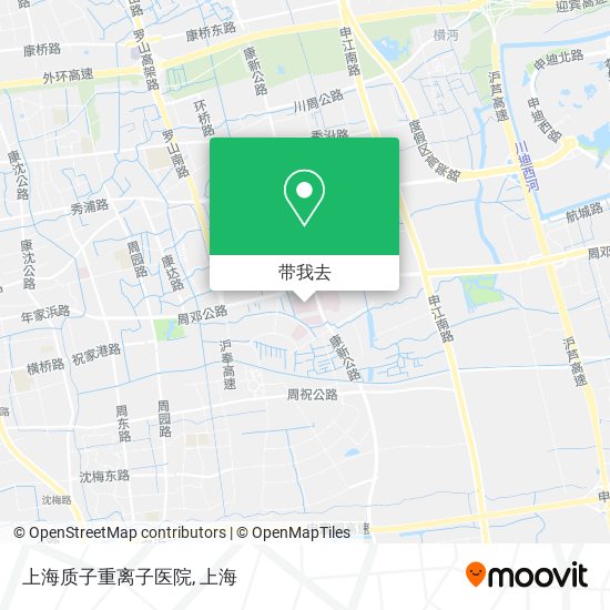 上海质子重离子医院地图