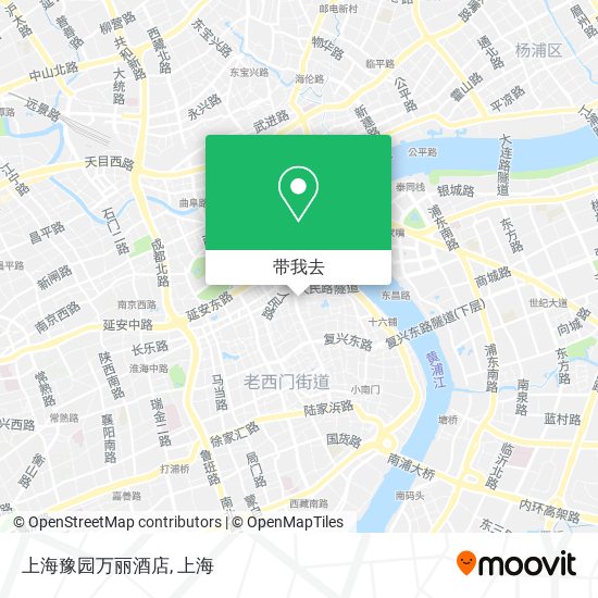 上海豫园万丽酒店地图