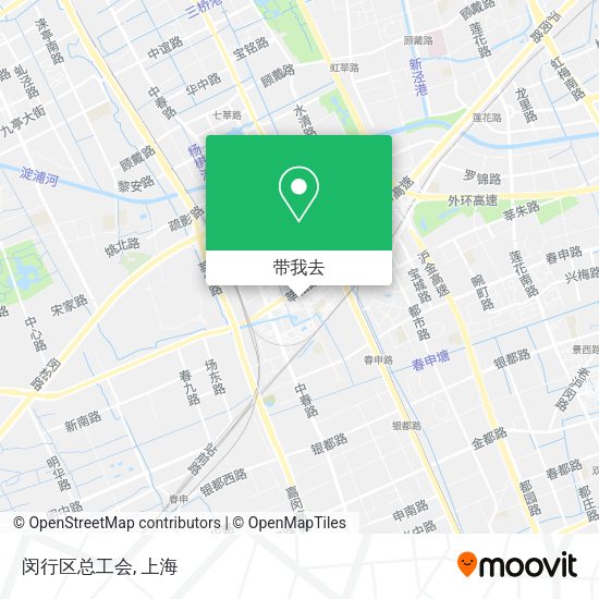 闵行区总工会地图