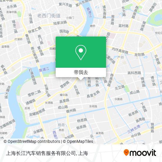 上海长江汽车销售服务有限公司地图