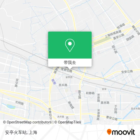 安亭火车站地图