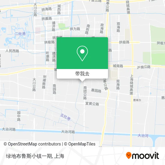 绿地布鲁斯小镇一期地图