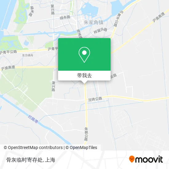 骨灰临时寄存处地图