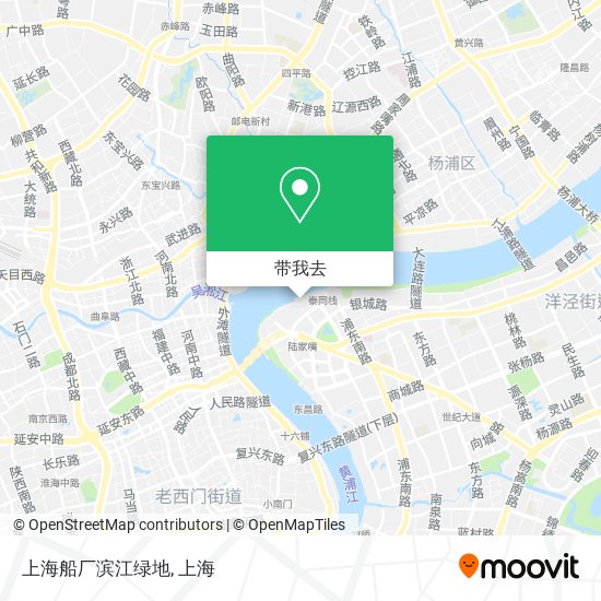 上海船厂滨江绿地地图