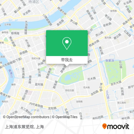上海浦东展览馆地图
