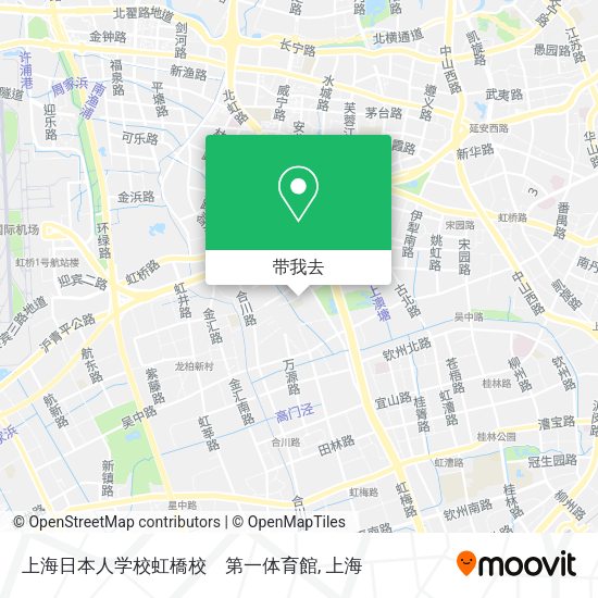 上海日本人学校虹橋校　第一体育館地图