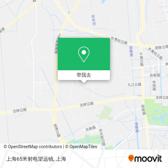 上海65米射电望远镜地图