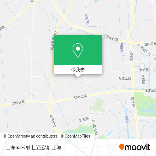 上海65米射电望远镜地图