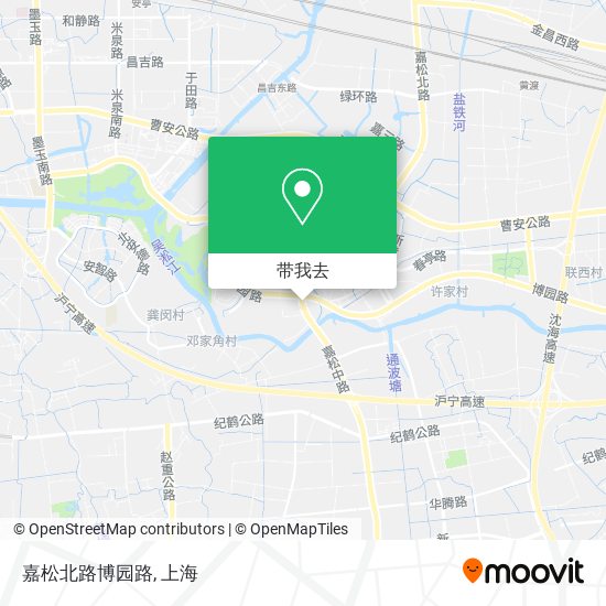 嘉松北路博园路地图