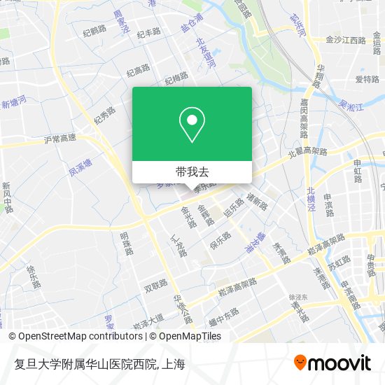 复旦大学附属华山医院西院地图