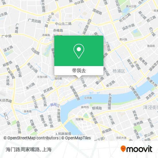 海门路周家嘴路地图