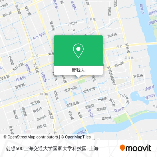创想600上海交通大学国家大学科技园地图
