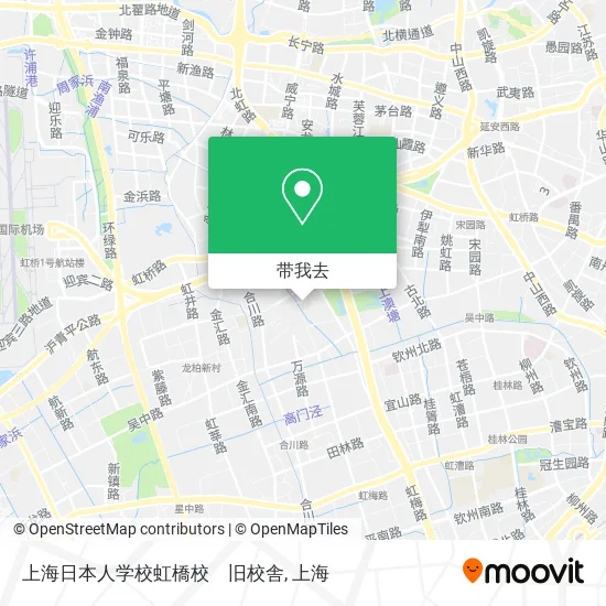 上海日本人学校虹橋校　旧校舎地图