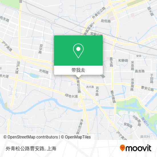 外青松公路曹安路地图