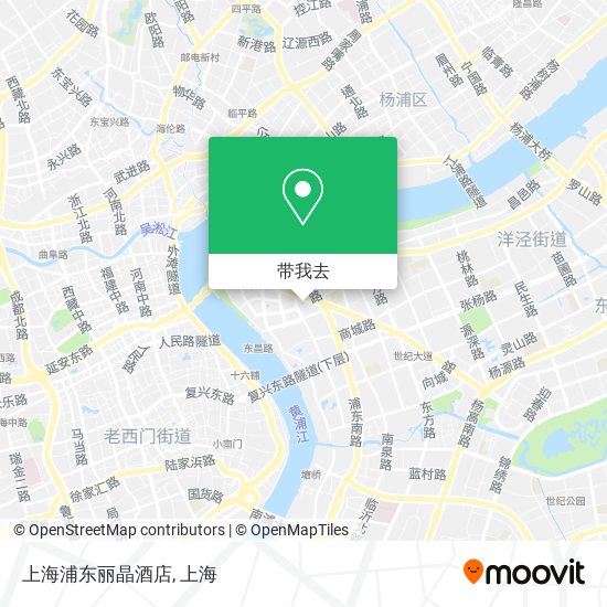 上海浦东丽晶酒店地图