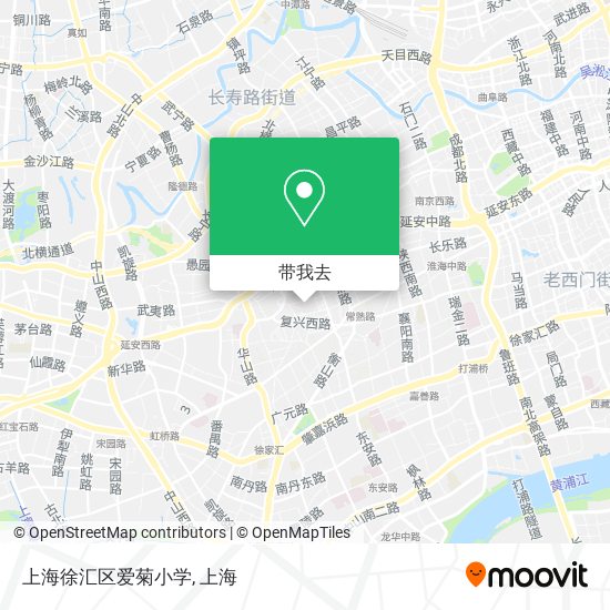 上海徐汇区爱菊小学地图