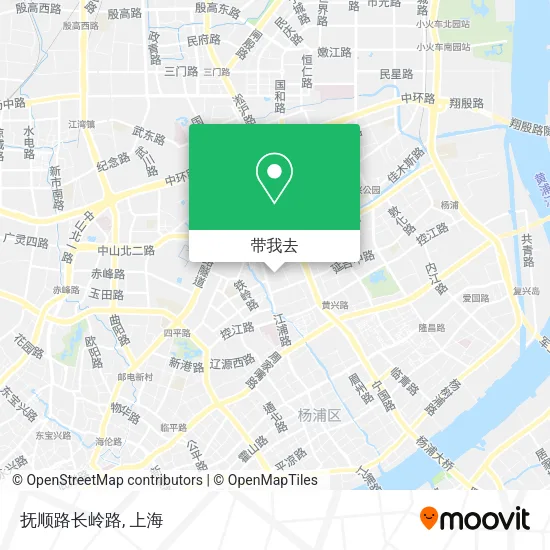 抚顺路长岭路地图